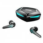 Wireless Gaming Headset Tws Bluetooth 5.1 Earbuds Ultra Low Latency With Microphone For Games black