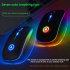 Wireless  Gaming  Mouse 2 4G Luminous Mouse For Pc Laptop Desktop Usb Recharing Silver