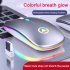 Wireless  Gaming  Mouse 2 4G Luminous Mouse For Pc Laptop Desktop Usb Recharing white