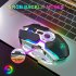 Wireless Gaming Mouse 2 4G USB Cordless Computer Mice 7 Buttons Silent Click Mouse 800 1600 2400 DPI For Laptop IPad PC black