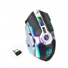 Wireless Gaming Mouse 2.4G USB Cordless Computer Mice 7 Buttons Silent Click Mouse 800/1600/2400 DPI For Laptop IPad PC black
