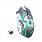 Wireless Gaming Mouse 2.4G USB Cordless Computer Mice 7 Buttons Silent Click Mouse 800/1600/2400 DPI For Laptop IPad PC grey