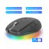 Wireless Gaming Mouse 2 4g Bluetooth compatible 5 1 Dual mode 2400dpi Mute Computer Mouse For Game Office White