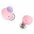 Wireless Headphone TWS Binaural Running Sports 5 0 Earphone Cartoon Style Subwoofer Bluetooth Headset Pink