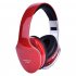 Wireless Headphones Bluetooth Headset Foldable Stereo Headphone Gaming Earphones Support TF Card with Mic for PC All Phone Mp3 red