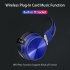 Wireless Headphones Bluetooth Over Ear FM Bass Sports Music Headset Gold