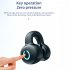 Wireless Headphones Ear Clip Headset Bone Conduction Headphone Stereo External Audio For Business Sports black  bag 