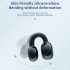 Wireless Headphones Ear Clip Headset Bone Conduction Headphone Stereo External Audio For Business Sports black  bag 