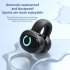 Wireless Headphones Ear Clip Headset Bone Conduction Headphone Stereo External Audio For Business Sports black  bag 