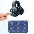 Wireless Headphones Ear Clip Headset Bone Conduction Headphone Stereo External Audio For Business Sports black  bag 