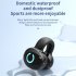 Wireless Headphones Ear Clip Headset Bone Conduction Headphone Stereo External Audio For Business Sports black  bag 