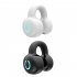 Wireless Headphones Ear Clip Headset Bone Conduction Headphone Stereo External Audio For Business Sports black  bag 
