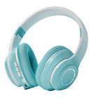 Wireless Headphones HiFi Stereo Over Ear Headphones Colorful Lighting Headset For Travel Office Cell Phone PC green