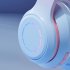 Wireless Headphones HiFi Stereo Over Ear Headphones Colorful Lighting Headset For Travel Office Cell Phone PC black