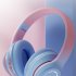 Wireless Headphones HiFi Stereo Over Ear Headphones Colorful Lighting Headset For Travel Office Cell Phone PC black