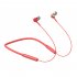 Wireless Headphones Neck Band Earphones Clear Sound Calling Headphones Magnetic Ultra Long Playtime Earbuds Red
