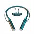 Wireless Headphones Neck Cable Magnetic Earbuds Clear Sound Calling Headphones For Jogging Workout Running Hiking blue