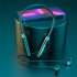 Wireless Headphones Neck Cable Magnetic Earbuds Clear Sound Calling Headphones For Jogging Workout Running Hiking blue