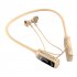 Wireless Headphones Neck Cable Noise Canceling Headphones HIFI Stereo Sound Headphones Memory Card Player Headphones For Jogging Workout Running Hiking yellow