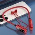 Wireless Headphones Neck Cable Noise Canceling Headphones HIFI Stereo Sound Headphones Memory Card Player Headphones For Jogging Workout Running Hiking yellow