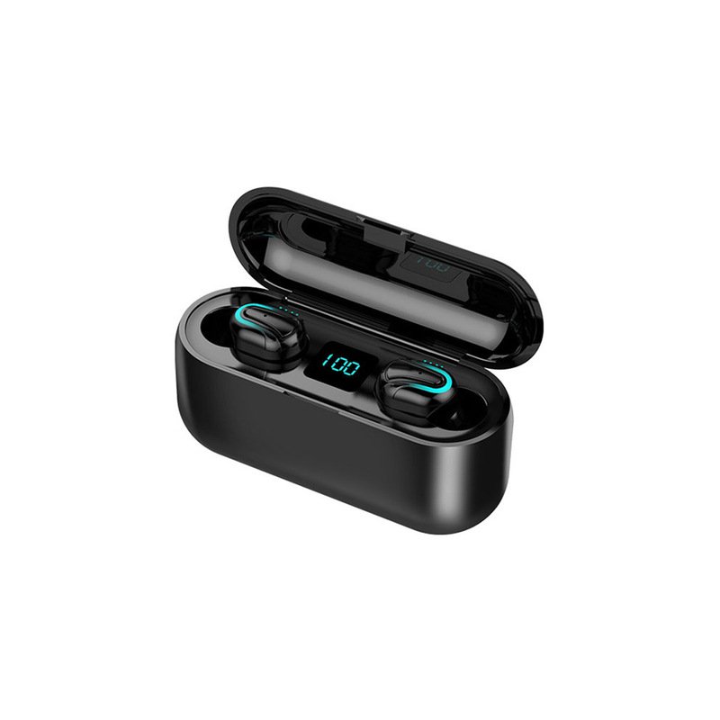 Wireless Headphones TWS Bluetooth 5.0 Earphone LED Display 8D Stereo Sound Wireless Bluetooth Earphone Headset for iPhone Xiaomi black