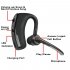 Wireless Headset  Bluetooth 4 0 Earphone Hands Free Stereo Headset with Mic Noise Cancelling for Business  Driving  Sports  Black