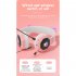 Wireless Headset Cute Cat Ear Bluetooth compatible 5 0 Rgb Luminous Headphone Music Sports Gaming Earphone Children Gift Light Purple