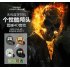 Wireless Headset Invisible Earplugs Mini Wireless Skull Head Design Sweatproof Noise Reduction Hands free Headphone for Driving Outdoor Sports gold