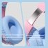 Wireless Headset Noise Canceling Stereo HiFi Headphones Over Ear Lighting Cat Ears Earphones Ultra Long Playtime Headset blue