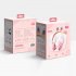 Wireless Headset Noise Canceling Ear Buds RGB Rabbit Ears Earphones For Cell Phone Gaming Computer Laptop Tablet black