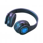 Wireless Headset Noise Canceling Powerful Subwoofer HiFi Headphones Over Ear Gaming Headphones For Smart Phone Computer black