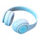 Wireless Headset Noise Canceling Powerful Subwoofer HiFi Headphones Over Ear Gaming Headphones For Smart Phone Computer white