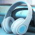 Wireless Headset Noise Canceling Powerful Subwoofer HiFi Headphones Over Ear Gaming Headphones For Smart Phone Computer black red