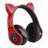 Wireless Headsets Lighting HiFi Stereo Over Ear Noise Canceling Headphones Gaming Headset For Cell Phones PC Tablet black