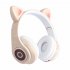 Wireless Headsets Lighting HiFi Stereo Over Ear Noise Canceling Headphones Gaming Headset For Cell Phones PC Tablet black