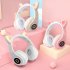 Wireless Headsets Lighting HiFi Stereo Over Ear Noise Canceling Headphones Gaming Headset For Cell Phones PC Tablet red