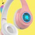 Wireless Headsets Lighting HiFi Stereo Over Ear Noise Canceling Headphones Gaming Headset For Cell Phones PC Tablet red