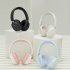 Wireless Headsets Noise Canceling Ear Buds Longer Playtime Foldable Earphones Support Dual Device Connection For Cell Phone Laptop black