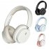 Wireless Headsets Noise Canceling Ear Buds Longer Playtime Foldable Earphones Support Dual Device Connection For Cell Phone Laptop black