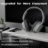 Wireless Headsets Noise Canceling Ear Buds Longer Playtime Foldable Earphones Support Dual Device Connection For Cell Phone Laptop black