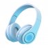 Wireless Headsets Over Ear Stereo Lighting Earphones Lightweight Gaming Headset For Smart Phone Computer Laptop black