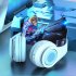 Wireless Headsets Over Ear Stereo Lighting Earphones Lightweight Gaming Headset For Smart Phone Computer Laptop black red