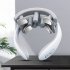 Wireless Heated Neck Massager  Neck Acupoints Lymphvity Massage Device  15 Levels 6 Massage Methods H88 White