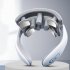 Wireless Heated Neck Massager  Neck Acupoints Lymphvity Massage Device  15 Levels 6 Massage Methods H88 White
