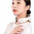 Wireless Heated Neck Massager  Neck Acupoints Lymphvity Massage Device  15 Levels 6 Massage Methods H88 White
