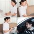 Wireless Heated Neck Massager  Neck Acupoints Lymphvity Massage Device  15 Levels 6 Massage Methods H88 White