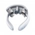 Wireless Heated Neck Massager  Neck Acupoints Lymphvity Massage Device  15 Levels 6 Massage Methods H88 White