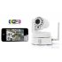 Wireless IP security camera with color CMOS sensor and smartphone PTZ control  Easily set this camera up in your living room and remotely view what is happening