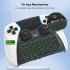 Wireless Keyboard Controller Mini Chat Pad Message Game Keyboard Keypad Built In Speaker Black