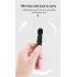 Wireless Lavalier Microphone Noise Canceling Audio Video Recording Live Gaming Mic with Charging Case Black